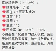 子瑜客人評價