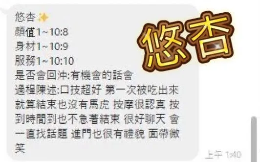悠杏客人評論1