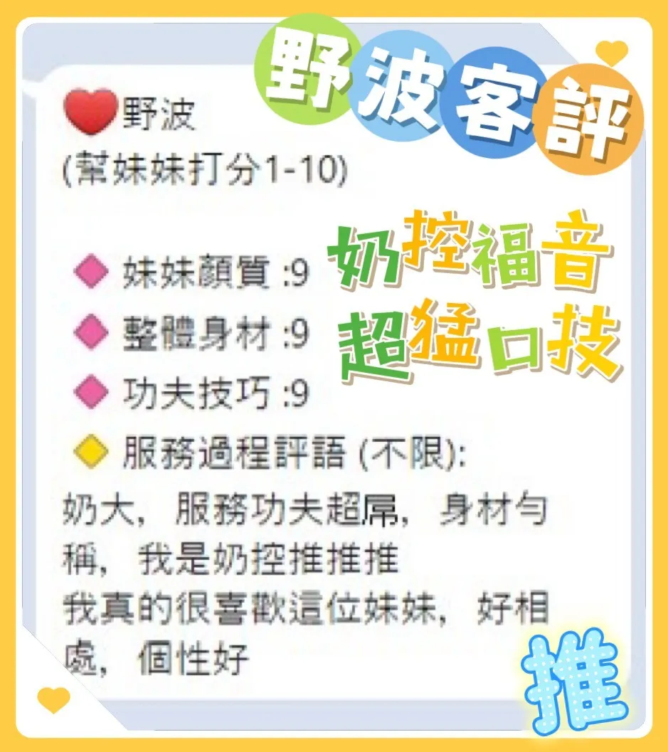 野波客評